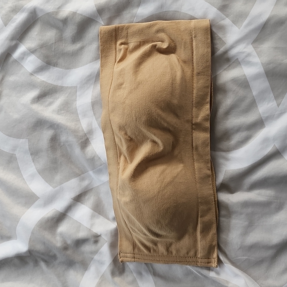 Fashion forms nude colored bandeau with cups straps missing xl size